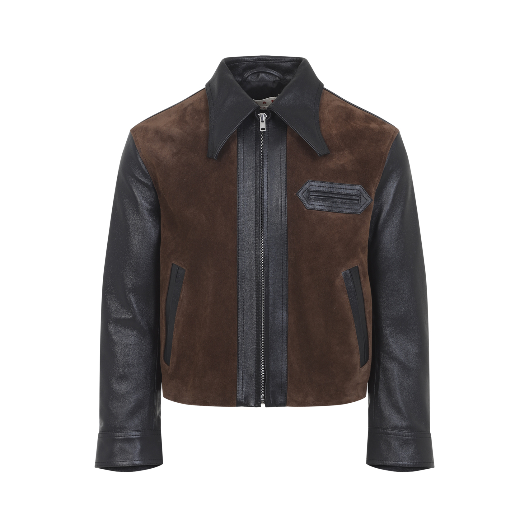 [Marni] Leather Jacket FW26 JKMX0414QU.ULV893