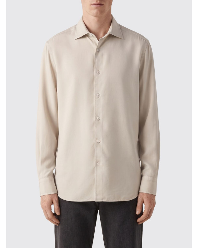 [ZEGNA] Shirts Long Sleeve SS26 UHX42A3SLF5 K01