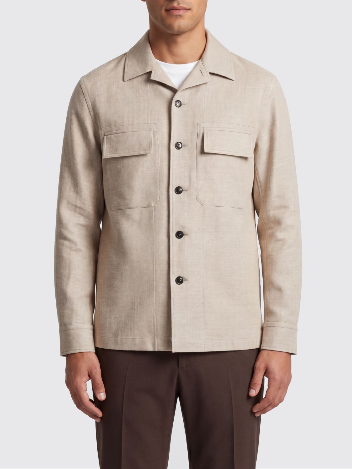 [ZEGNA] Shirts Long Sleeve SS26 UHV22A3SOT6B 262