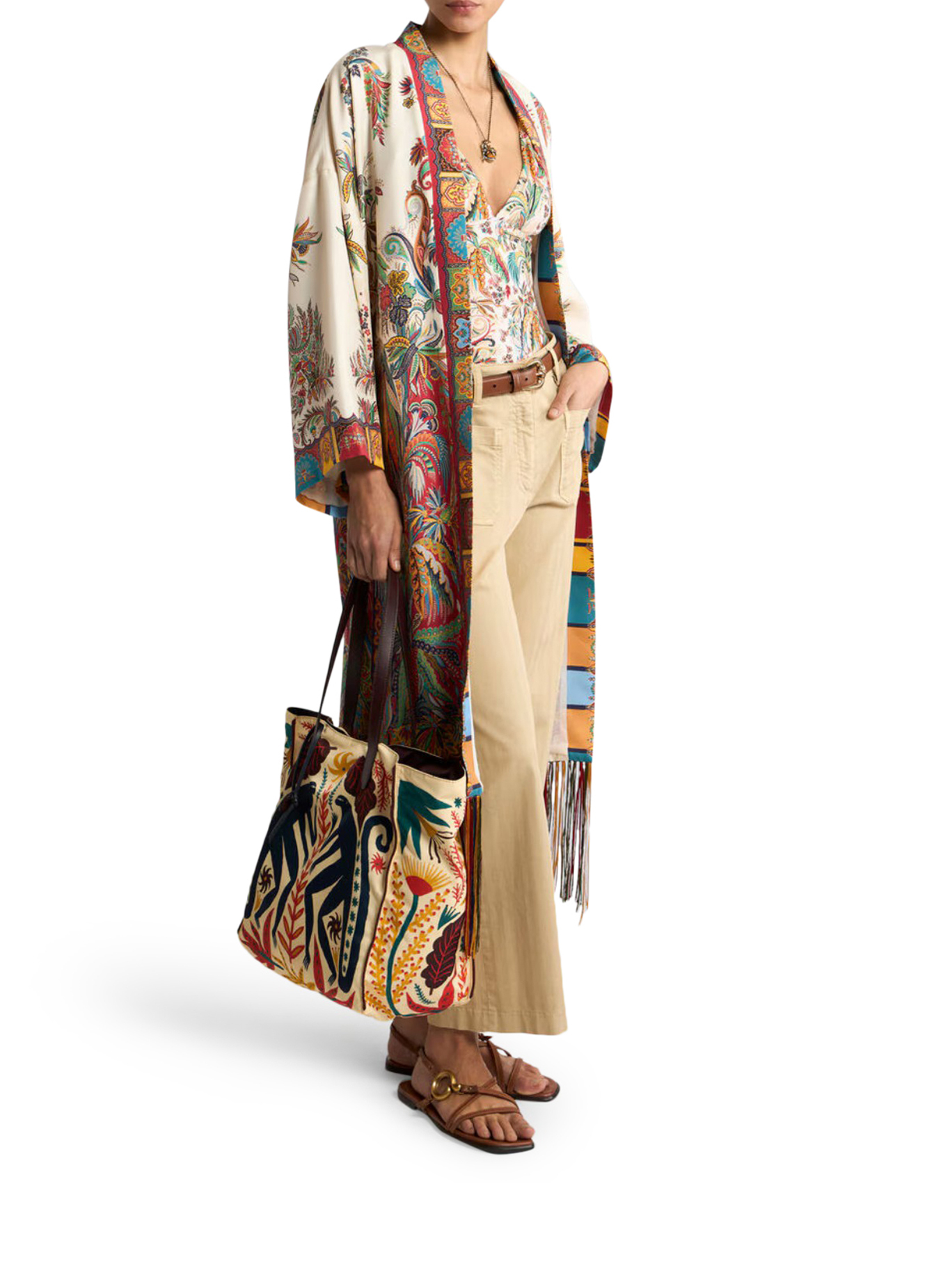 [Etro] Cardigan FW26 WRBE0003AK12SX0800 WHITE