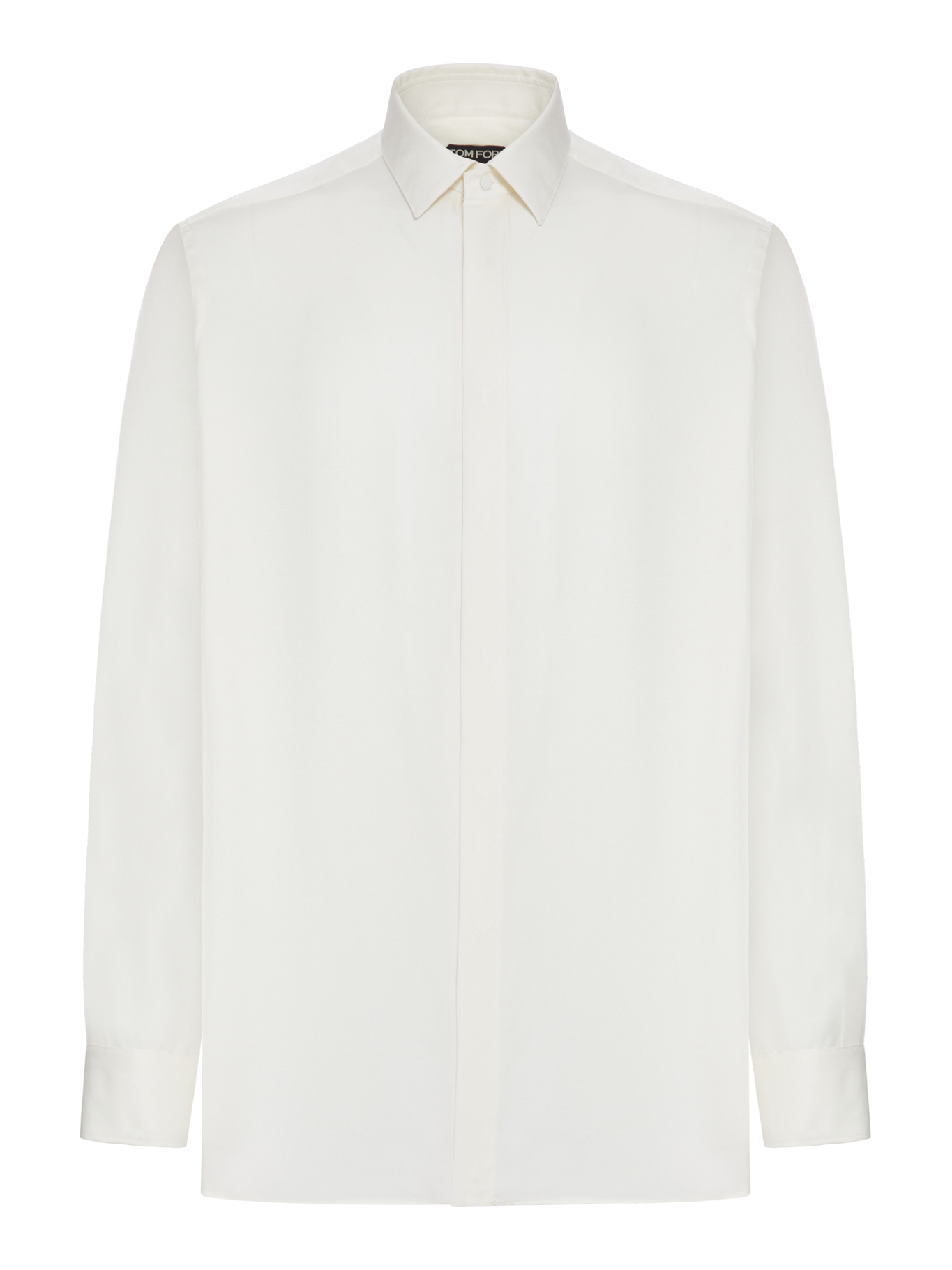 [Tom Ford] Shirts Long Sleeve FW26 HRVF01S0275WAR CHALK