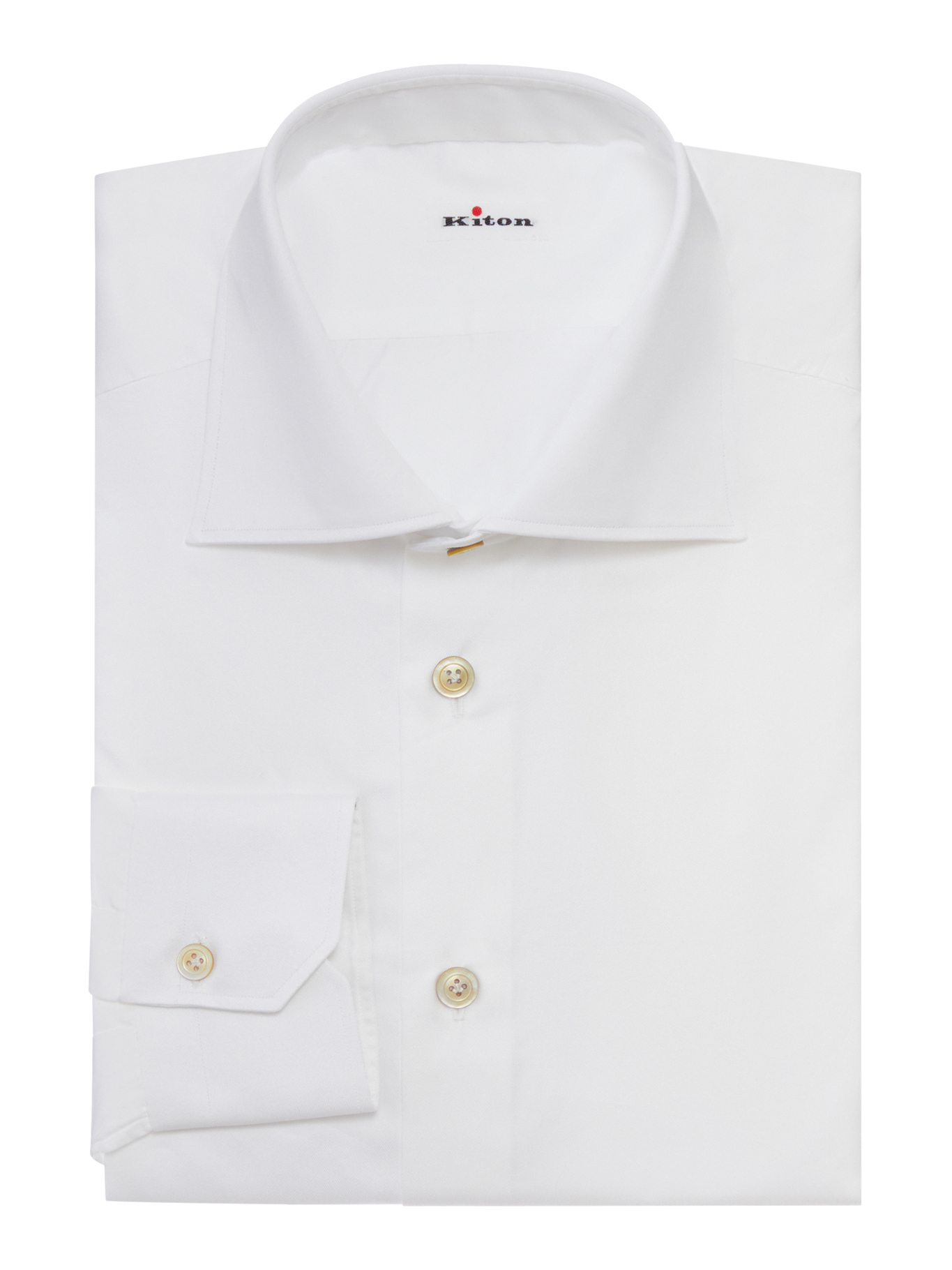 [Kiton] Shirts Long Sleeve FW26 UCCH0960801009009 WHITE