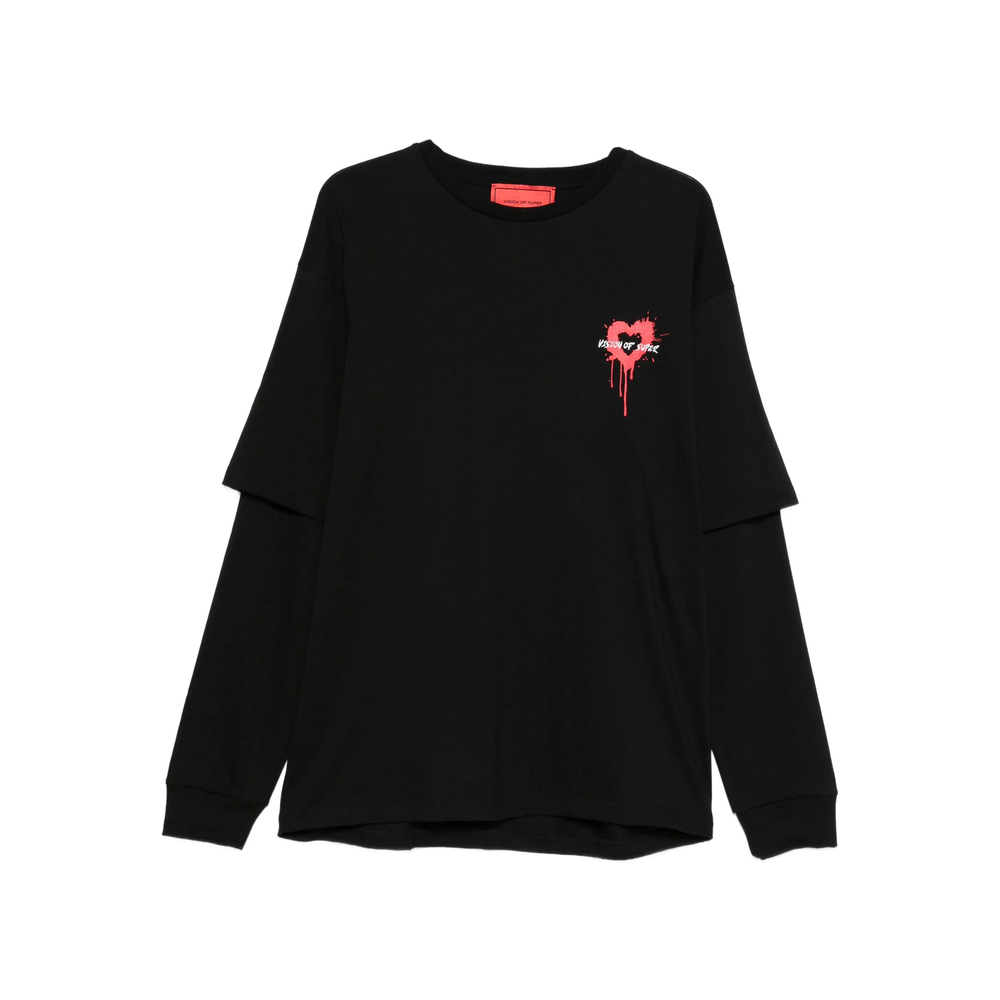 [Vision Of Super] T-shirts Long Sleeve FW25 VS020TD  NERO
