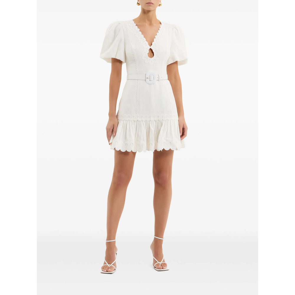 [Rebecca Vallance] Short sleeve dress SS26 2601-1534  IVORY