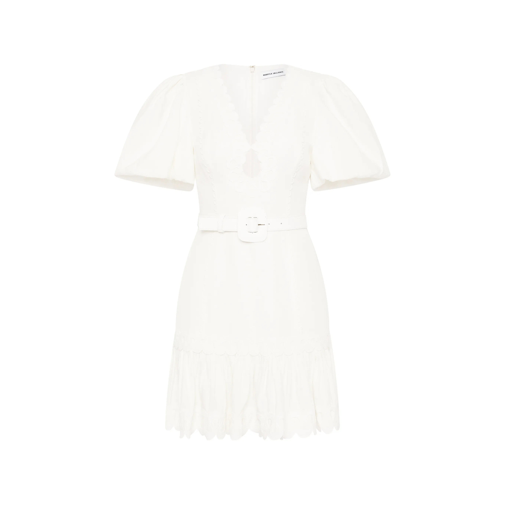 [Rebecca Vallance] Short sleeve dress SS26 2601-1534  IVORY