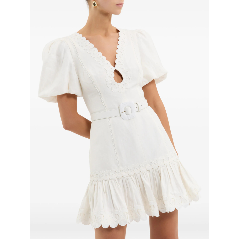 [Rebecca Vallance] Short sleeve dress SS26 2601-1534  IVORY
