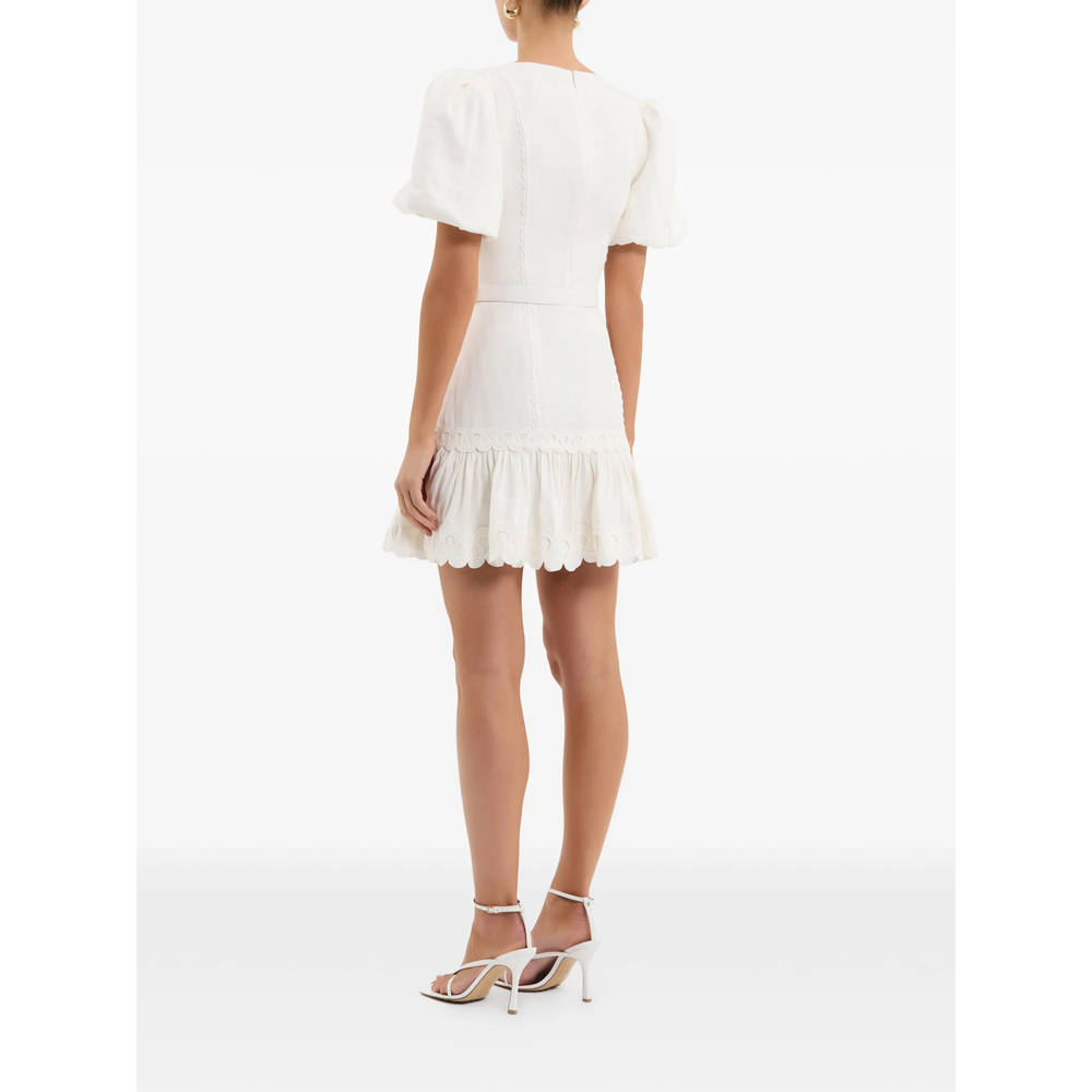 [Rebecca Vallance] Short sleeve dress SS26 2601-1534  IVORY