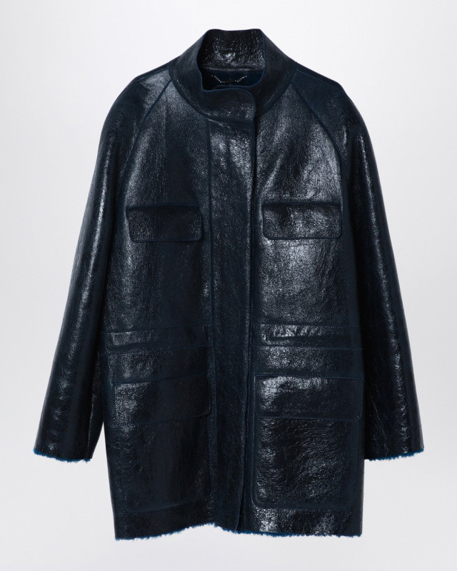 [Fendi] Leather Jacket FW24 FM5379AOND