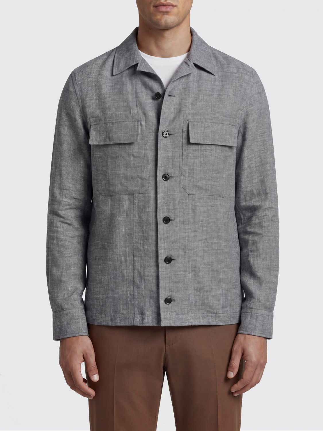 [ZEGNA] Shirts Long Sleeve SS26 UHV22A3SOT6B 422