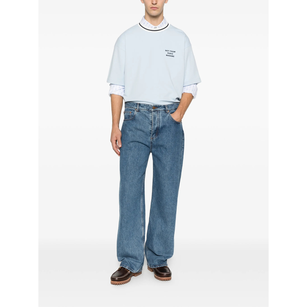 [DROLE DE MONSIEUR] T-shirts Short Sleeve SS26 J-TS189 CO002 LIBLU
