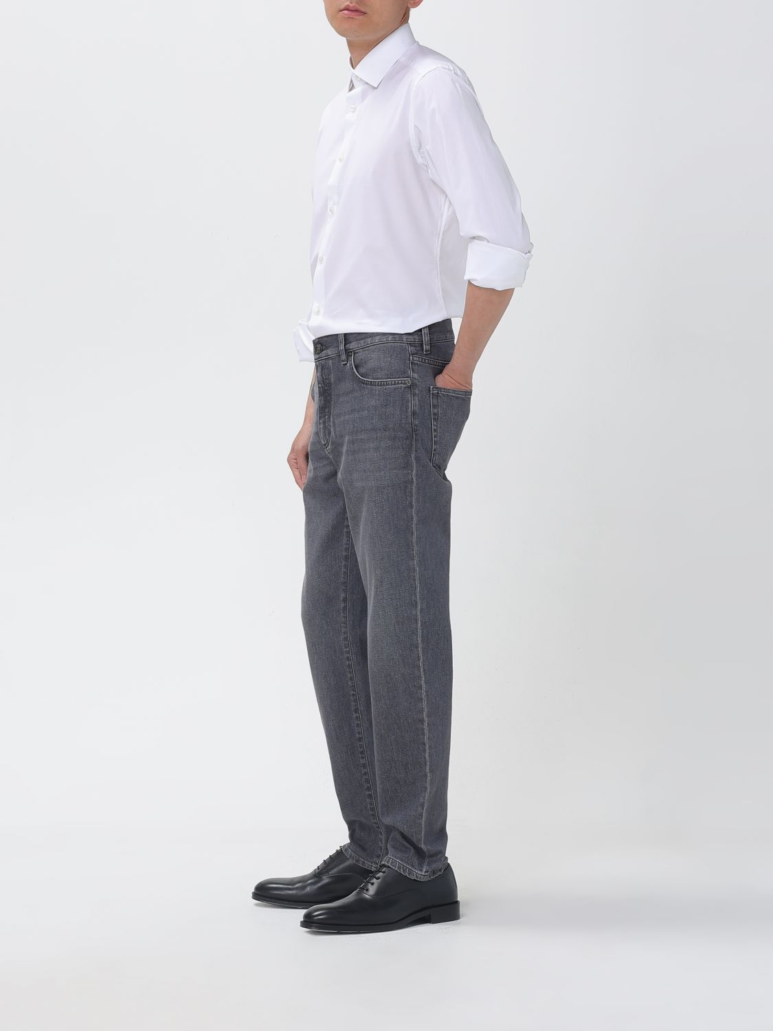 [ZEGNA] Shirts Long Sleeve SS26 304100A39MS0JI 100