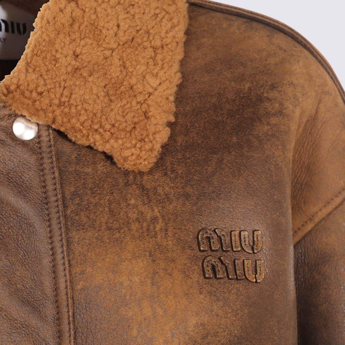 [Miu Miu] Leather Jacket FW25 MPV960172PF0003