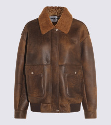 [Miu Miu] Leather Jacket FW25 MPV960172PF0003