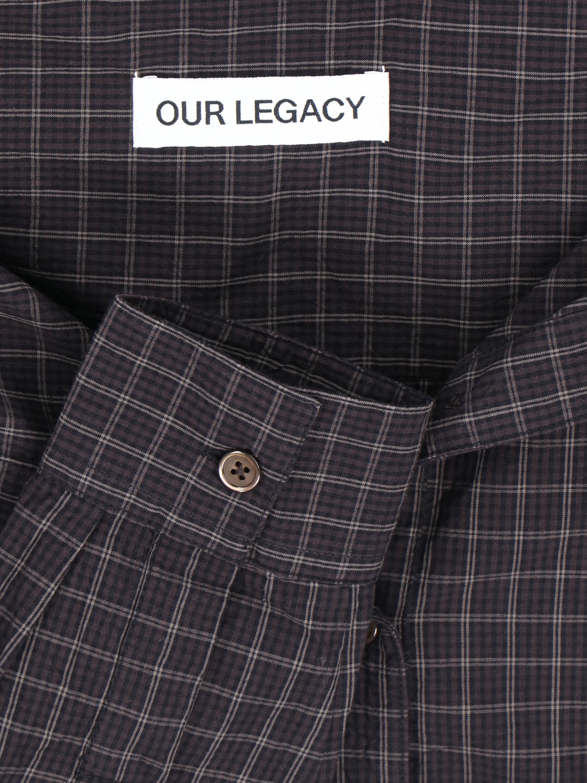 [Our Legacy] Shirts Long Sleeve FW25 W4252KBBLACK FAUX LUMBERJACK CHECK