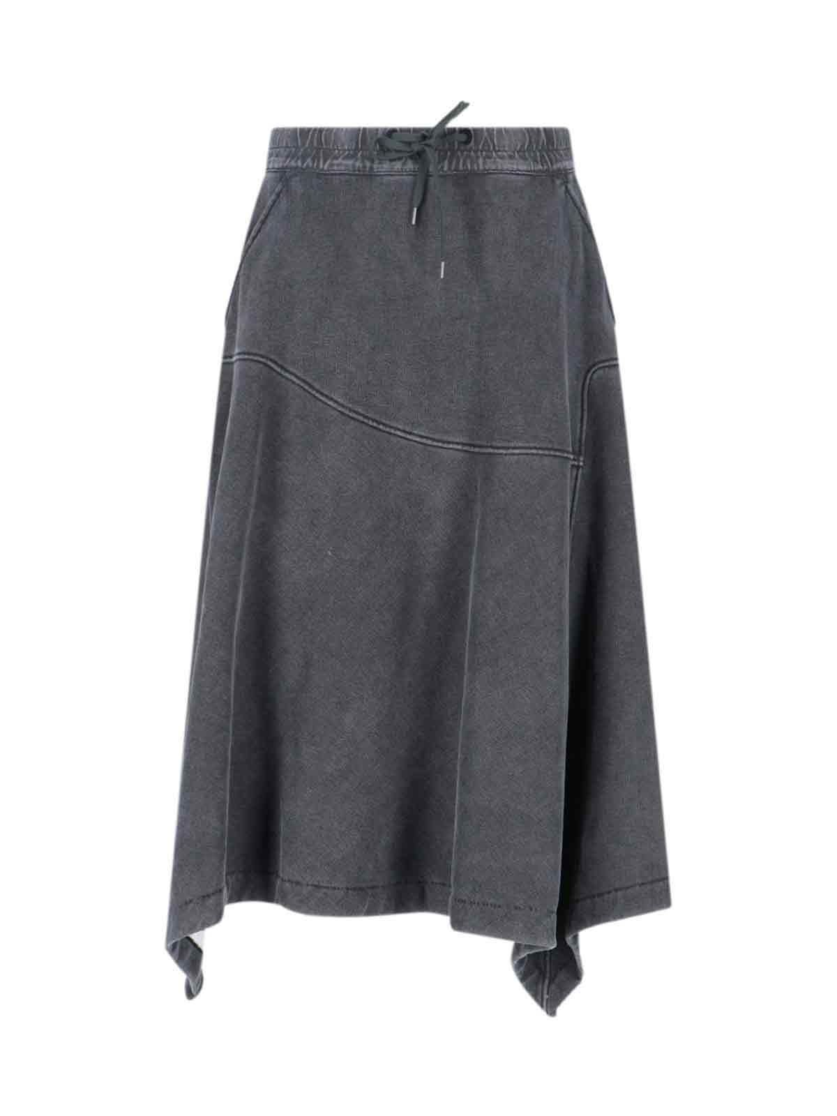 [Our Legacy] Midi skirt FW25 W4256LFBLACK 1000 POINTS PRINT