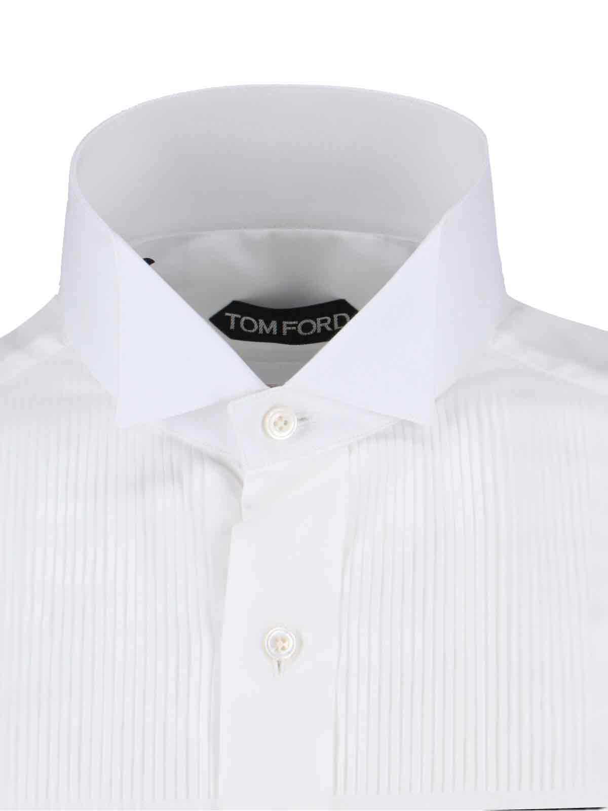 [Tom Ford] Shirts Long Sleeve SS26 HFCL02 CGS01WAA