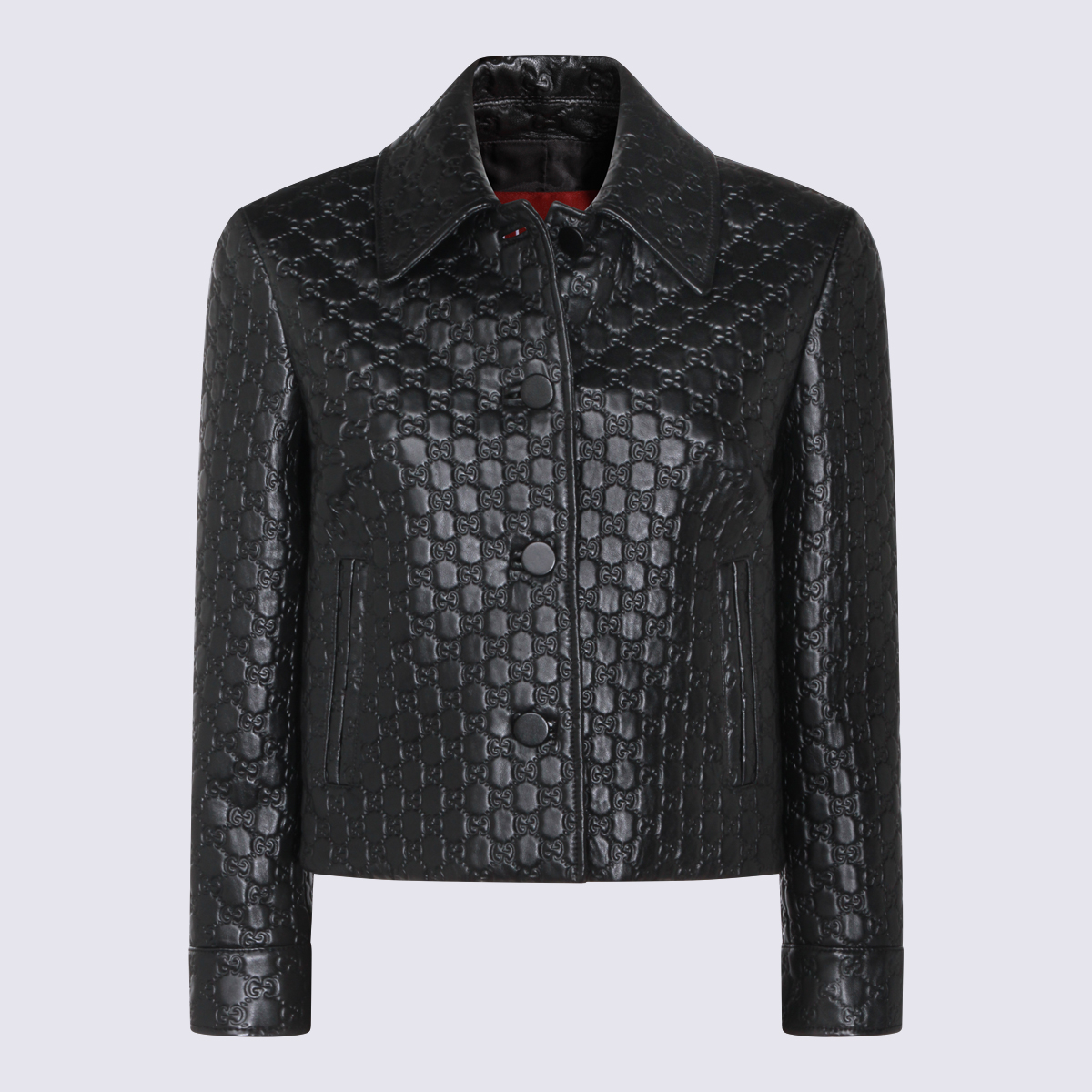 [Gucci] Leather Jacket FW25 834308XNA4F1000
