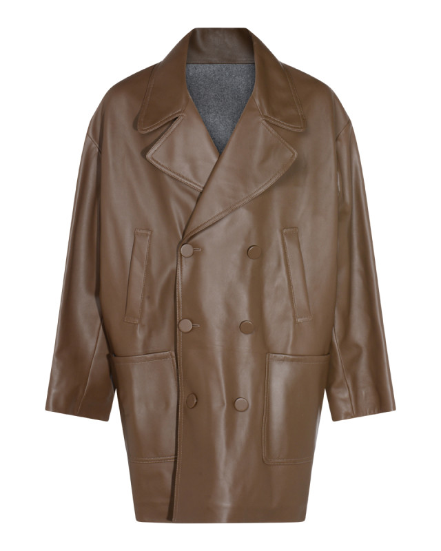 [Fendi] Leather Jacket FW25 FPJ897AQOIF1LUZ