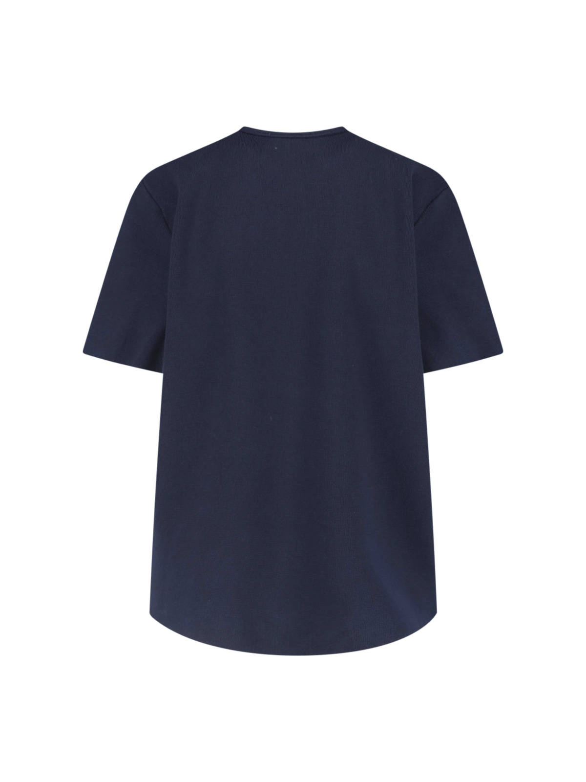 [THE FRANKIE SHOP] Shirts Short Sleeve SS26 LENI KNIT OVERSIZED T SHIRTNAVY