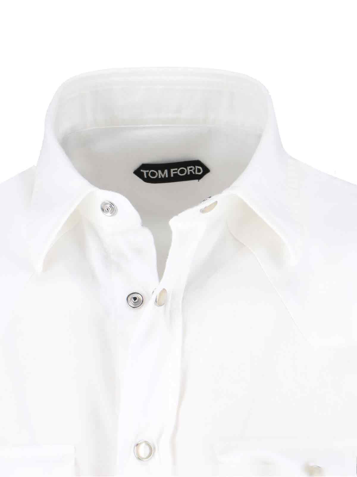 [Tom Ford] Shirts Long Sleeve SS26 HDS001 FMC296WAB