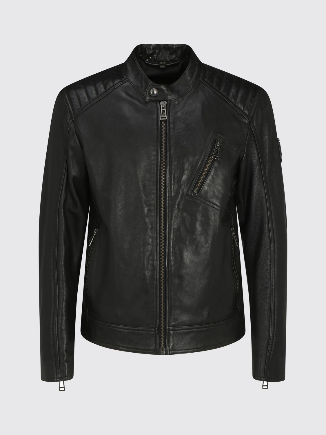 [Belstaff] Leather Jacket SS26 100038 BLACK