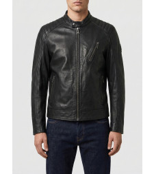 [Belstaff] Leather Jacket SS26 100038 BLACK