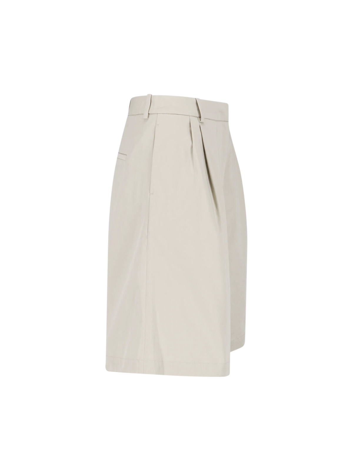 [THE FRANKIE SHOP] Shorts SS26 MARFA COTTON PLEATED BERMUDALIGHT BEIGE