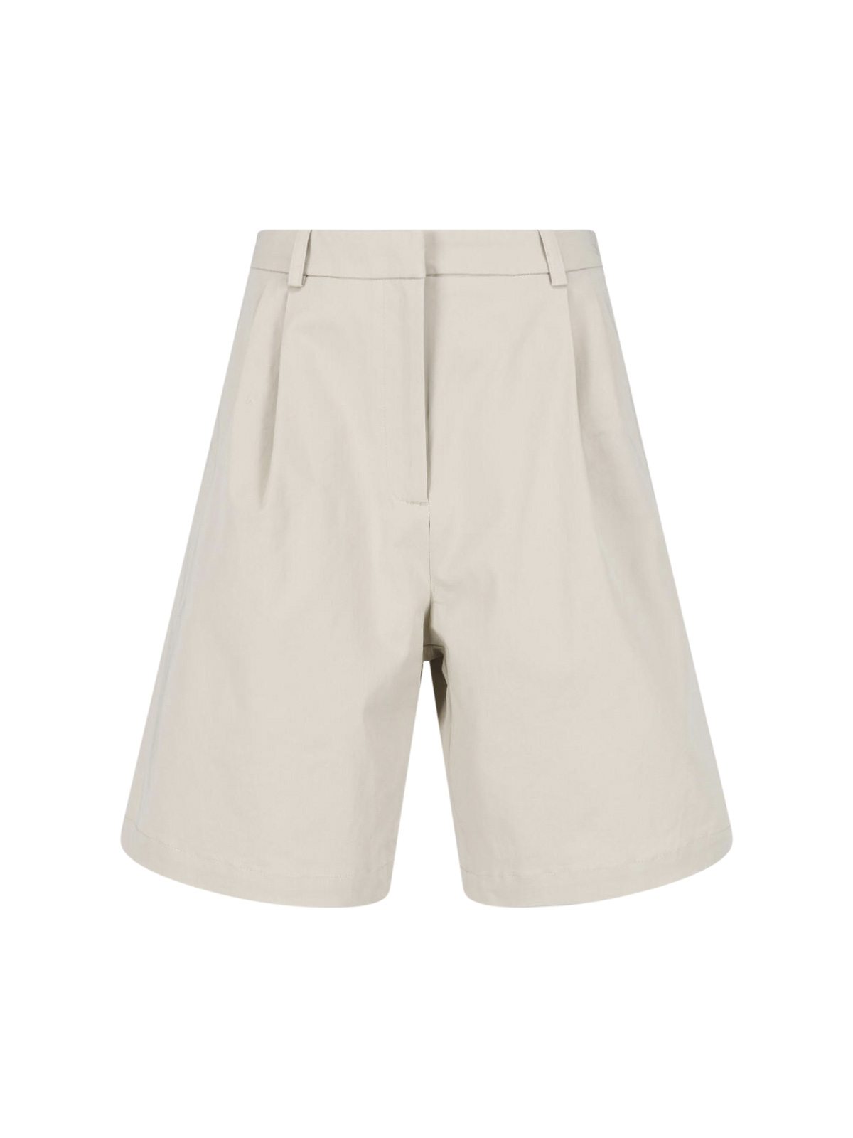 [THE FRANKIE SHOP] Shorts SS26 MARFA COTTON PLEATED BERMUDALIGHT BEIGE