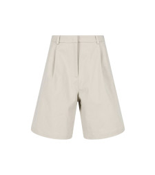 [THE FRANKIE SHOP] Shorts SS26 MARFA COTTON PLEATED BERMUDALIGHT BEIGE