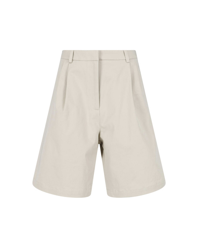 [THE FRANKIE SHOP] Shorts SS26 MARFA COTTON PLEATED BERMUDALIGHT BEIGE