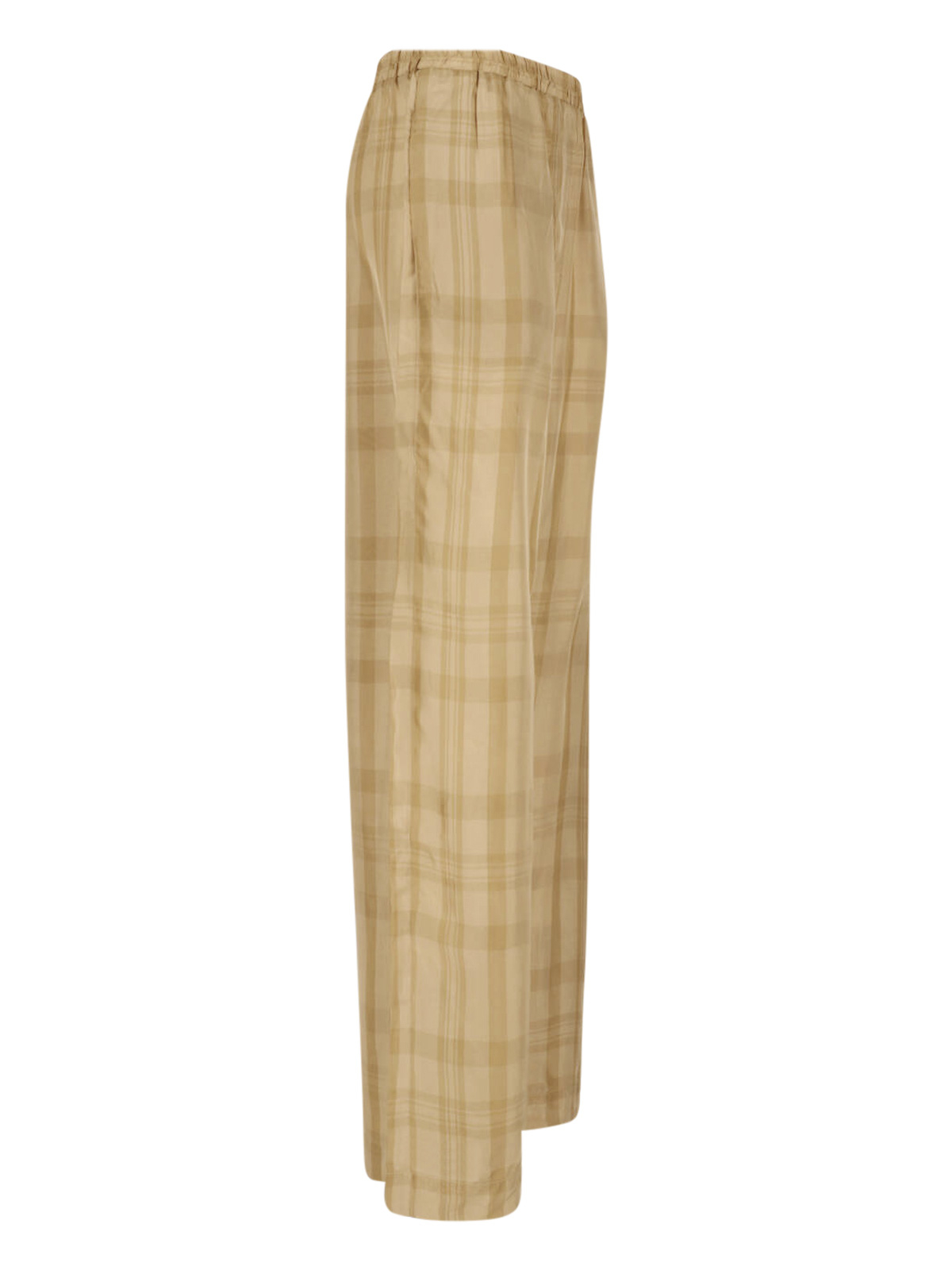 [THE FRANKIE SHOP] Trousers SS26 BAXTER SHEER FLUID TRACK PANTSBEIGE GLEN PLAID