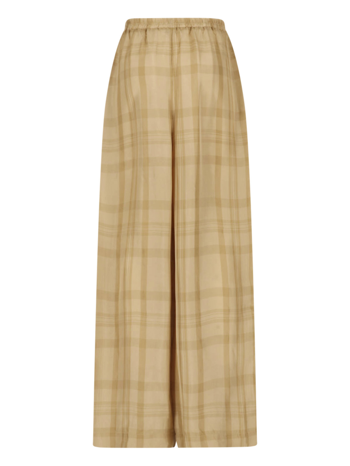 [THE FRANKIE SHOP] Trousers SS26 BAXTER SHEER FLUID TRACK PANTSBEIGE GLEN PLAID