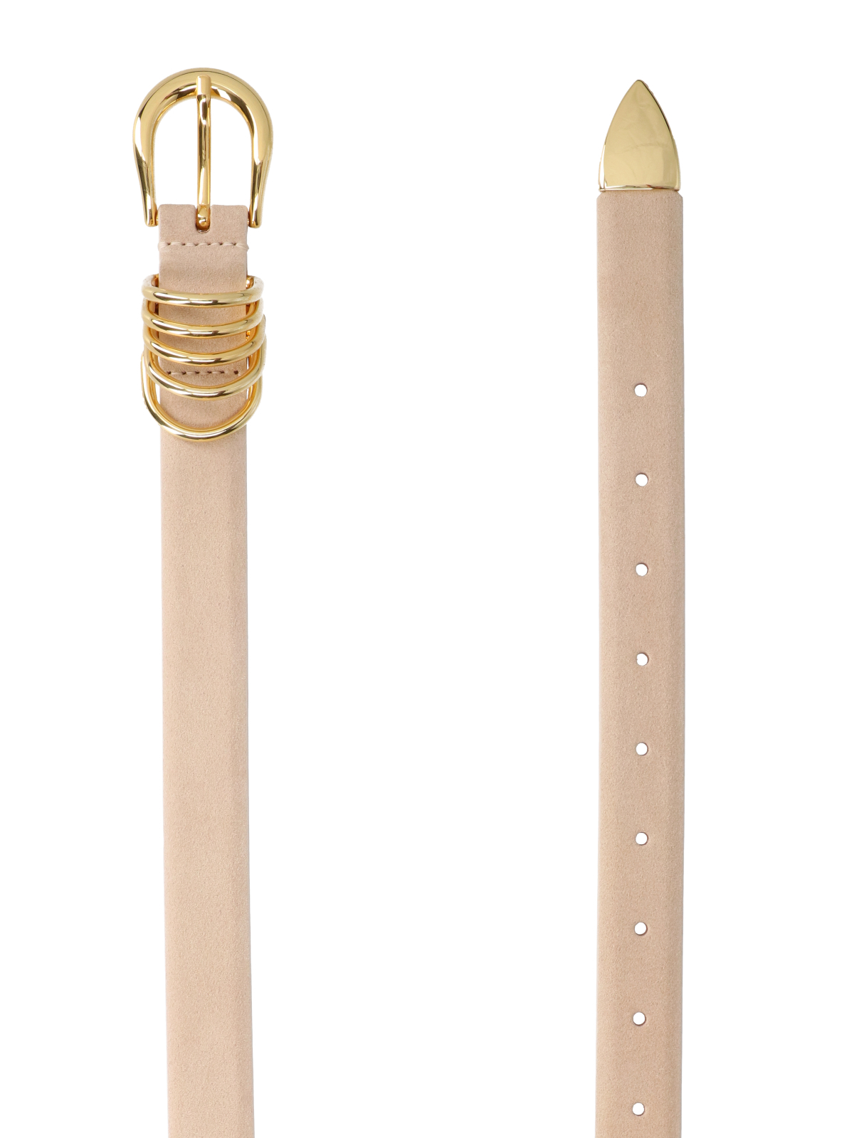 [Dehanche] Belt SS26 HOLLY SUEGBEIGE GOLD