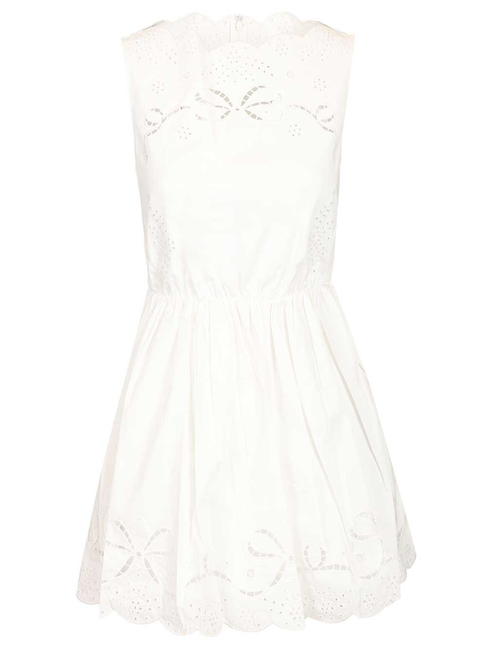 [Self-portrait] Sleeveless dress CO AC26-034S-WWHITE