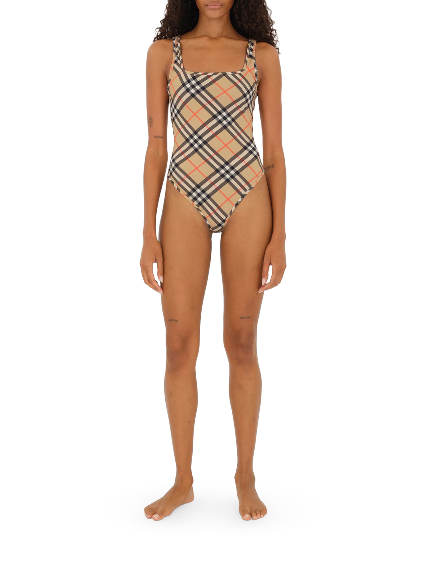 [Burberry] Swimsuit SS26 8120073B9368 SAND IP CHECK