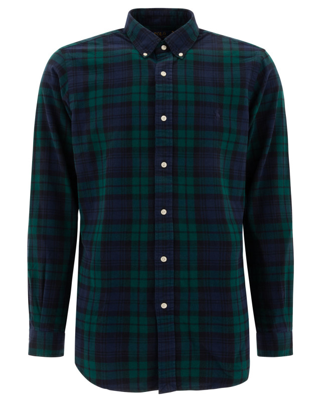 [Polo Ralph Lauren] Shirts Long Sleeve FW25 7109538910015753 NAVY/GREEN MULTI