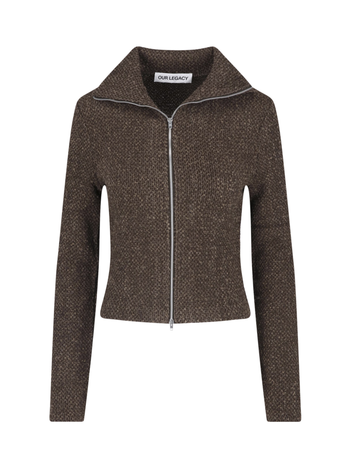 [Our Legacy] Cardigan FW25 W4256SBBROWN SPARSE BUCKLE WEAVE