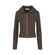[Our Legacy] Cardigan FW25 W4256SBBROWN SPARSE BUCKLE WEAVE
