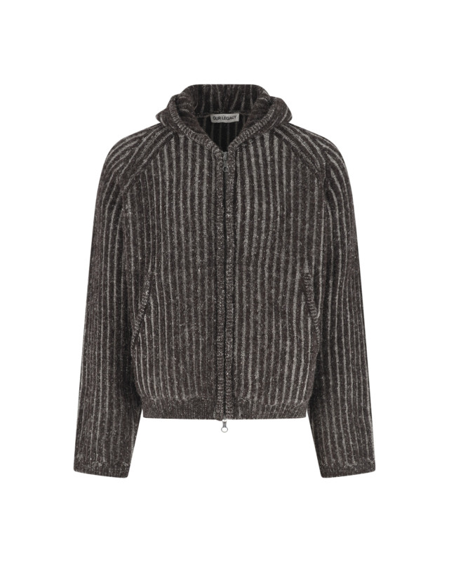 [Our Legacy] Sweatshirt FW25 M4253LVVANISE BROWN STRIPE ISELS WOOL