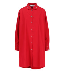 [Our Legacy] Long sleeve dress FW25 W4257FLLIPSTICK RED SUPER POPLIN