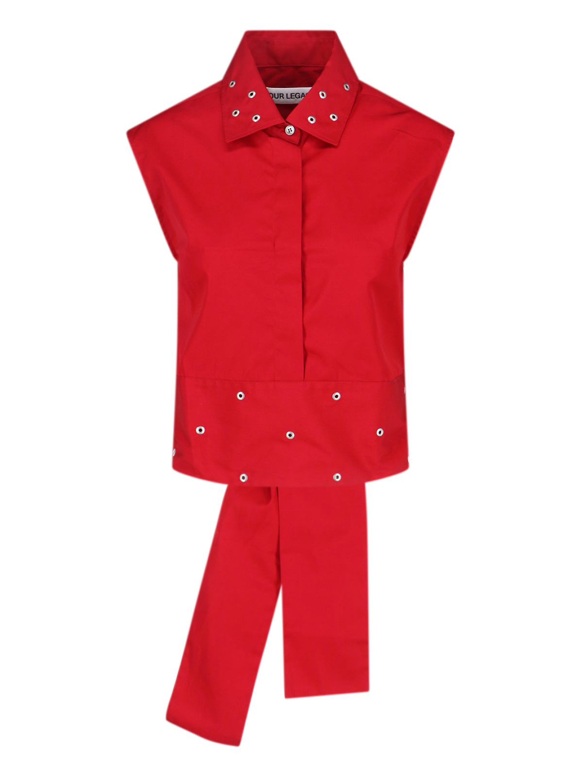 [Our Legacy] Shirts Sleeveless FW25 W4252GLRLIPSTICK RED SUPER POPLIN