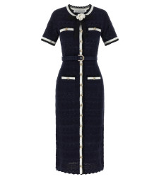 [SELF PORTRAIT] Short sleeve dress FW26 PF26072MANNAVY