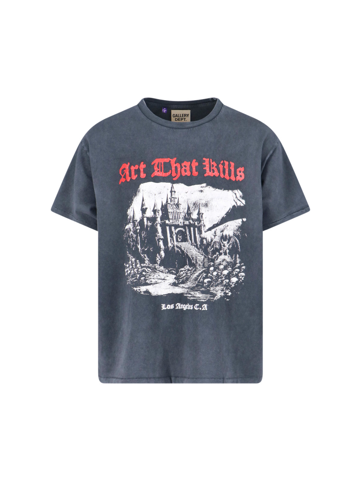 [GALLERY DEPT] T-shirts Short Sleeve FW25 ATKT 10071VINTAGE BLACK