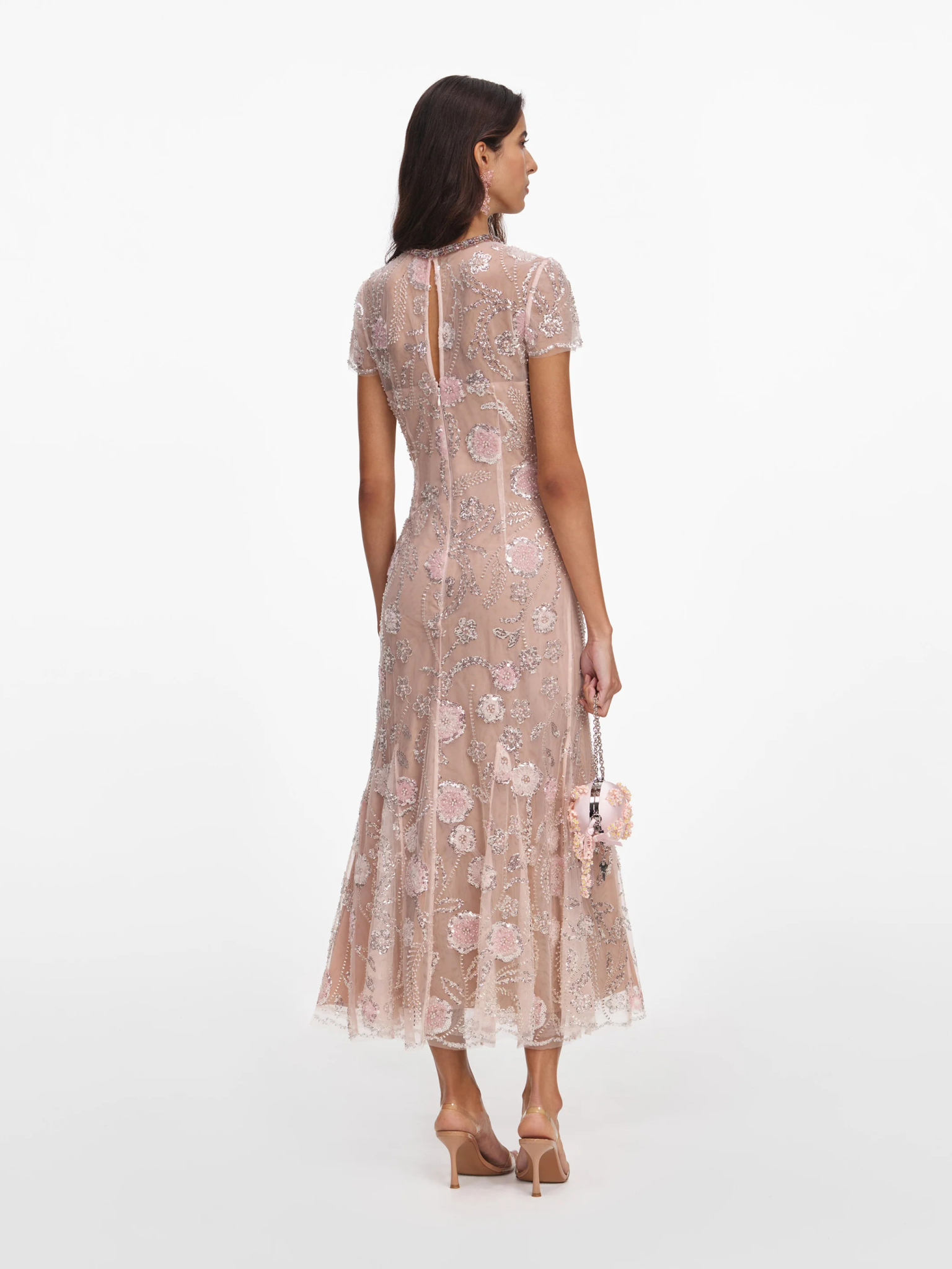 [SELF PORTRAIT] Short sleeve dress FW26 PF26145MPPINK