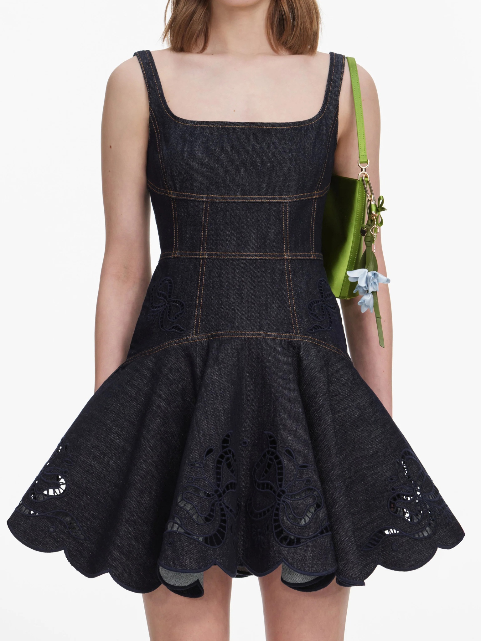 [SELF PORTRAIT] Sleeveless dress FW26 PF26806SBLBLUE