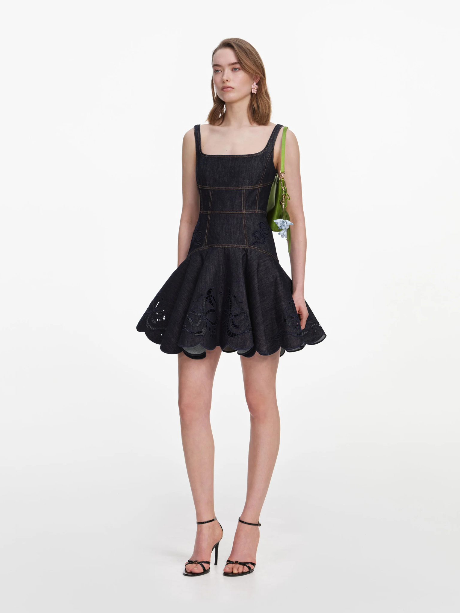 [SELF PORTRAIT] Sleeveless dress FW26 PF26806SBLBLUE