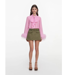 [SELF PORTRAIT] Mini skirt FW26 PF26832SKGKHAKI
