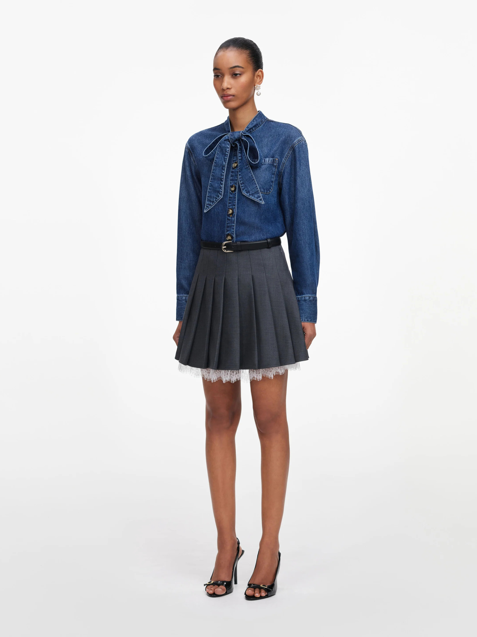 [SELF PORTRAIT] Shirts Long Sleeve FW26 PF26826TBLBLUE