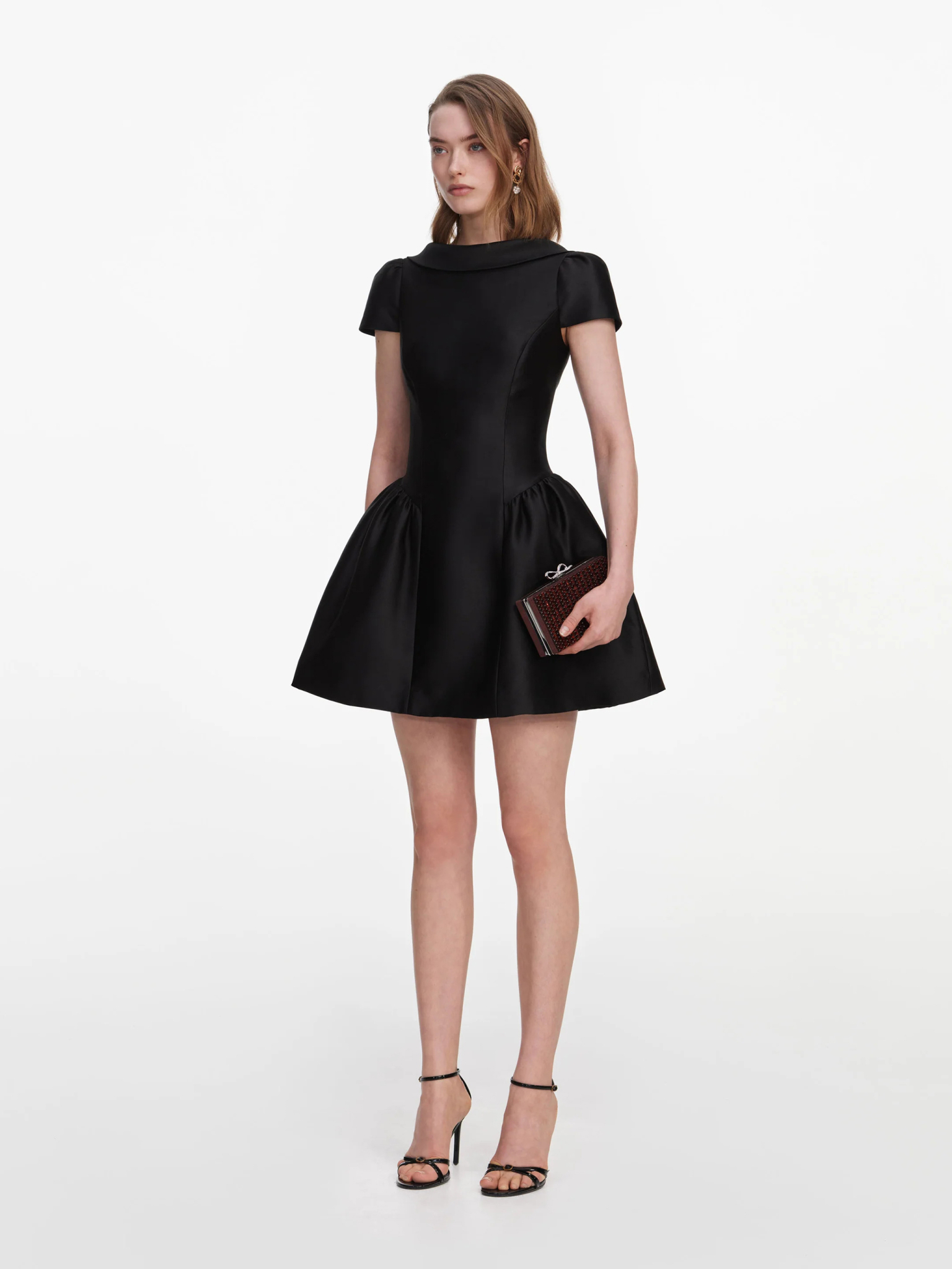 [SELF PORTRAIT] Short sleeve dress FW26 PF26097SBBLACK