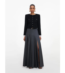 [SELF PORTRAIT] Long skirt FW26 PF26137XSKGRGREY